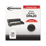 Remanufactured Black Drum Unit, Replacement For Brother Dr420, 12,000 Page-yield