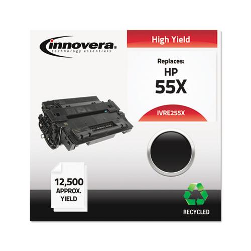 Remanufactured Black High-yield Toner, Replacement For Hp 55x (ce255x), 12,500 Page-yield