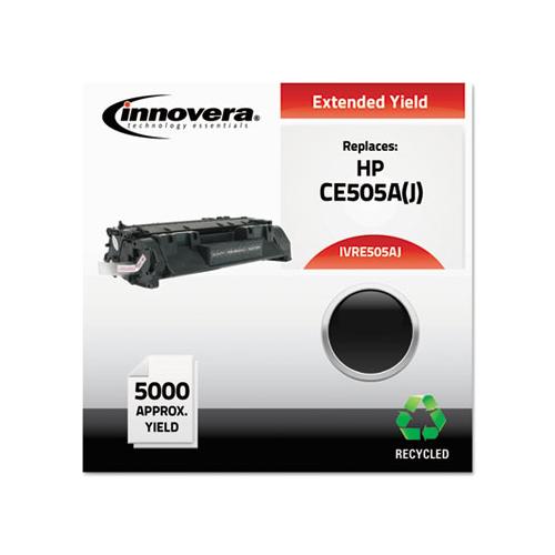 Remanufactured Black Extended-yield Toner, Replacement For Hp 05a (ce505aj), 5,000 Page-yield