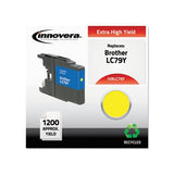 Remanufactured Yellow Extra High-yield Ink, Replacement For Brother Lc79y, 1,200 Page-yield