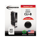 Remanufactured Black Ink, Replacement For Canon Cli8bk (0620b002), 412 Page-yield