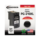 Remanufactured Black High-yield Ink, Replacement For Canon Pg-210xl (2973b001), 401 Page-yield