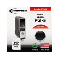 Remanufactured Black Ink, Replacement For Canon Pgi-5bk (0628b002), 500 Page-yield