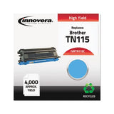 Remanufactured Cyan High-yield Toner, Replacement For Brother Tn115c, 4,000 Page-yield