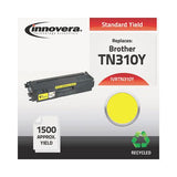 Remanufactured Yellow Toner, Replacement For Brother Tn310y, 1,500 Page-yield