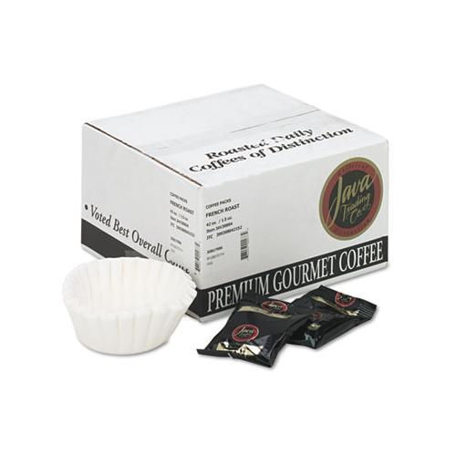 Coffee Portion Packs, 1.5oz Packs, French Roast, 42-carton