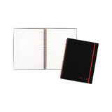 Twin Wire Poly Cover Notebook, Wide-legal Rule, Black Cover, 11 X 8.5, 70 Sheets