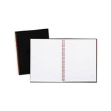 Twinwire Hardcover Notebook, Wide-legal Rule, Black Cover, 11 X 8.5, 70 Sheets
