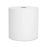 Essential Hard Roll Towel, 1.5" Core, 8 X 800ft, White, 12 Rolls-carton