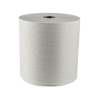 Essential Plus Hard Roll Towels, 1.5" Core, 8" X 425 Ft, White, 12 Rolls-carton