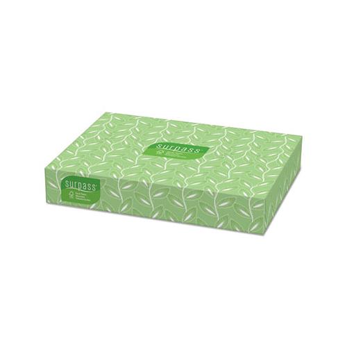 Facial Tissue, 2-ply, White, Flat Box, 100 Sheets-box, 30 Boxes-carton