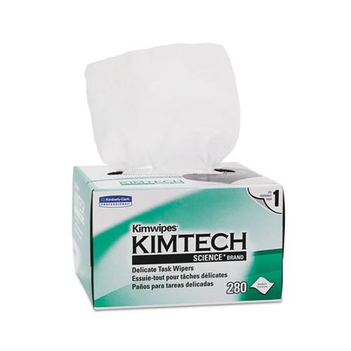 Kimwipes, Delicate Task Wipers, 1-ply, 4 2-5 X 8 2-5, 280-box