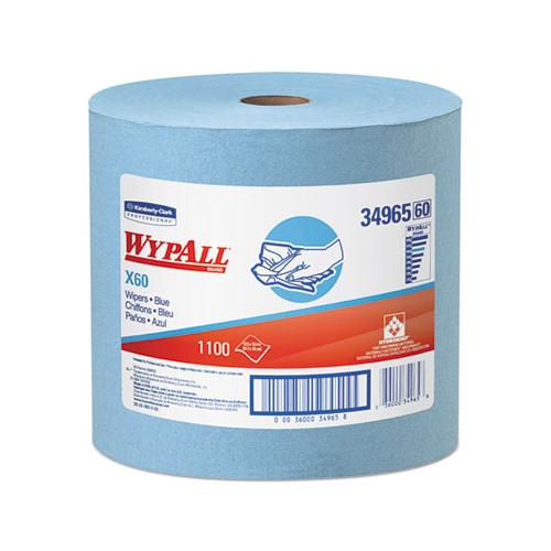 X60 Cloths, Jumbo Roll, 12 1-2 X 13 2-5, Blue, 1100-roll