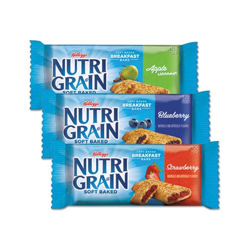 Nutri-grain Soft Baked Breakfast Bars, Asstd: Apple, Blueberry, Strawberry, 1.3 Oz Bar, 48-carton