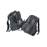 Contour Laptop Backpack, Nylon, 15 3-4 X 9 X 19 1-2, Black