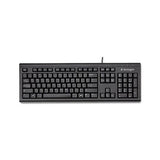 Keyboard For Life Slim Spill-safe Keyboard, 104 Keys, Black