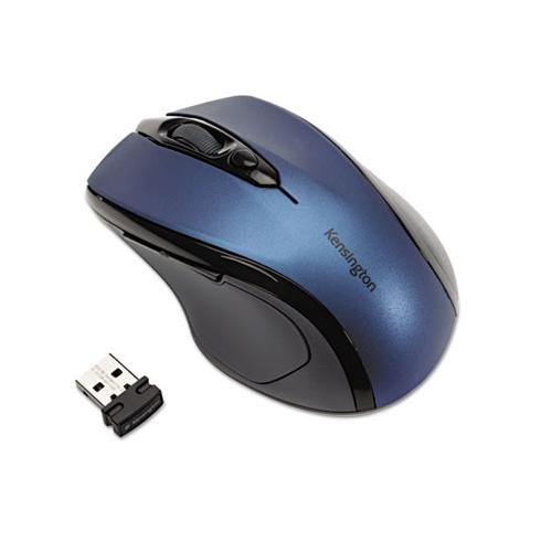Pro Fit Mid-size Wireless Mouse, 2.4 Ghz Frequency-30 Ft Wireless Range, Right Hand Use, Sapphire Blue