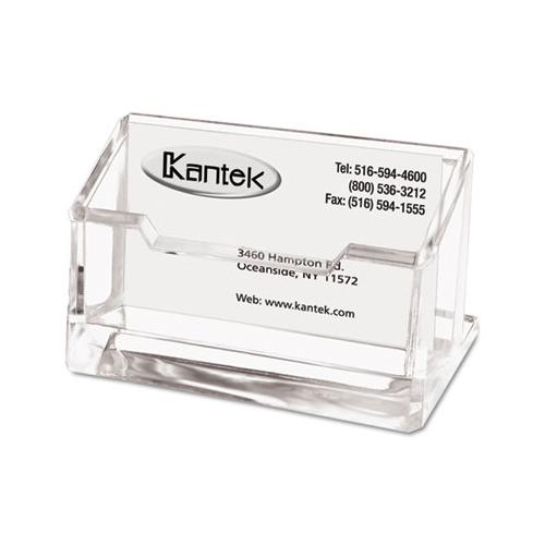 Acrylic Business Card Holder, Capacity 80 Cards, Clear