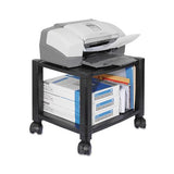 Mobile Printer Stand, Two-shelf, 17w X 13.25d X 14.13h, Black