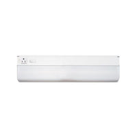 Under-cabinet Fluorescent Fixture, Steel, 18.25"w X 4"d X 1.63"h, White