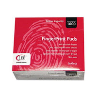 Inkless Fingerprint Pad, 2 1-4 X 1 3-4, Black, Dozen