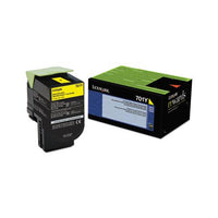 70c10y0 Return Program Toner, 1000 Page-yield, Yellow