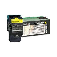 C540a1yg Return Program Toner, 1000 Page-yield, Yellow