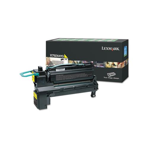 X792x4yg (x792) Return Program Extra High-yield Toner, 20000 Page-yield, Yellow