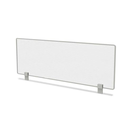 Trento Line Dividing Panel, Polycarbonate, 47.13w X 1.75d X 15.5h, Translucent