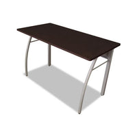 Trento Line Rectangular Desk, 47.25w X 23.63d X 29.5h, Mocha-gray