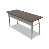 Trento Line Rectangular Desk, 59.13w X 23.63d X 29.5h, Mocha-gray