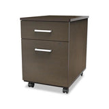 Trento Line Mobile Pedestal File, 16.5w X 19.75d X 23.63h, Box-file Drawer, Mocha