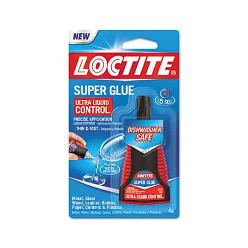 Ultra Liquid Control Super Glue, 0.14 Oz, Dries Clear
