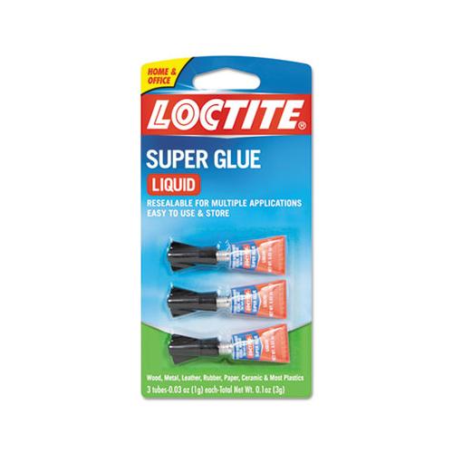Super Glue, 0.11 Oz, Dries Clear, 3-pack
