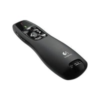 R400 Wireless Presentation Remote With Laser Pointer, 50 Ft. Range, Matte Black