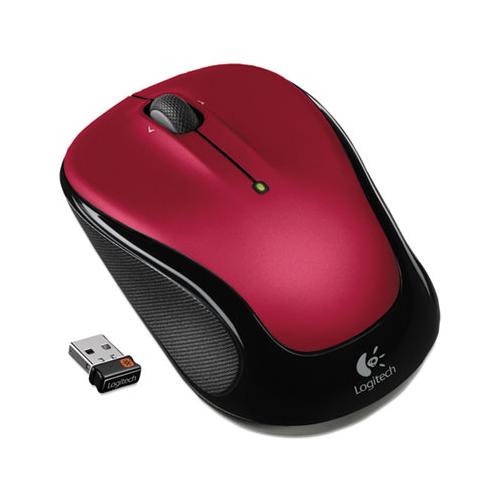 M325 Wireless Mouse, 2.4 Ghz Frequency-30 Ft Wireless Range, Left-right Hand Use, Red