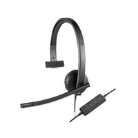 Usb H570e Over-the-head Wired Headset, Monaural, Black