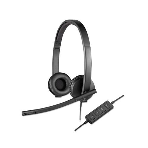 Usb H570e Over-the-head Wired Headset, Binaural, Black