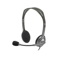 H111 Binaural Over-the-head, Stereo Headset, Black-silver