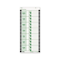 Time Card For Lathem Model 800p, 4 X 9, Weekly, 1-sided, 100-pack