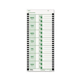 Time Card For Lathem Model 800p, 4 X 9, Weekly, 1-sided, 100-pack