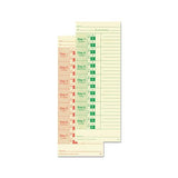 Universal Time Card, Side Print, 3 1-2 X 9, Bi-weekly-weekly, 2-sided 100-pack