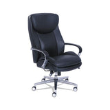 Commercial 2000 Big And Tall Executive Chair With Dynamic Lumbar Support, Up To 400 Lbs., Black Seat-back, Silver Base