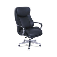 Commercial 2000 Big And Tall Executive Chair, Supports Up To 400 Lbs., Black Seat-black Back, Silver Base