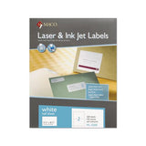 White Laser-inkjet Internet Shipping Labels, Inkjet-laser Printers, 5.5 X 8.5, White, 2-sheet, 100 Sheets-box