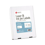 White Laser-inkjet Shipping And Address Labels, Inkjet-laser Printers, 2 X 4, White, 10-sheet, 250 Sheets-box