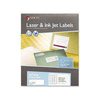 White Laser-inkjet Shipping And Address Labels, Inkjet-laser Printers, 1 X 2.63, White, 30-sheet, 100 Sheets-box