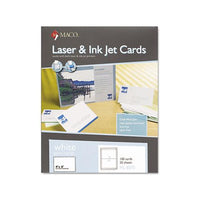 Unruled Microperforated Laser-ink Jet Index Cards, 4 X 6, White, 100-box