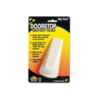 Big Foot Doorstop, No Slip Rubber Wedge, 2.25w X 4.75d X 1.25h, Beige