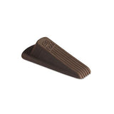 Big Foot Doorstop, No Slip Rubber Wedge, 2.25w X 4.75d X 1.25h, Brown, 2-pack